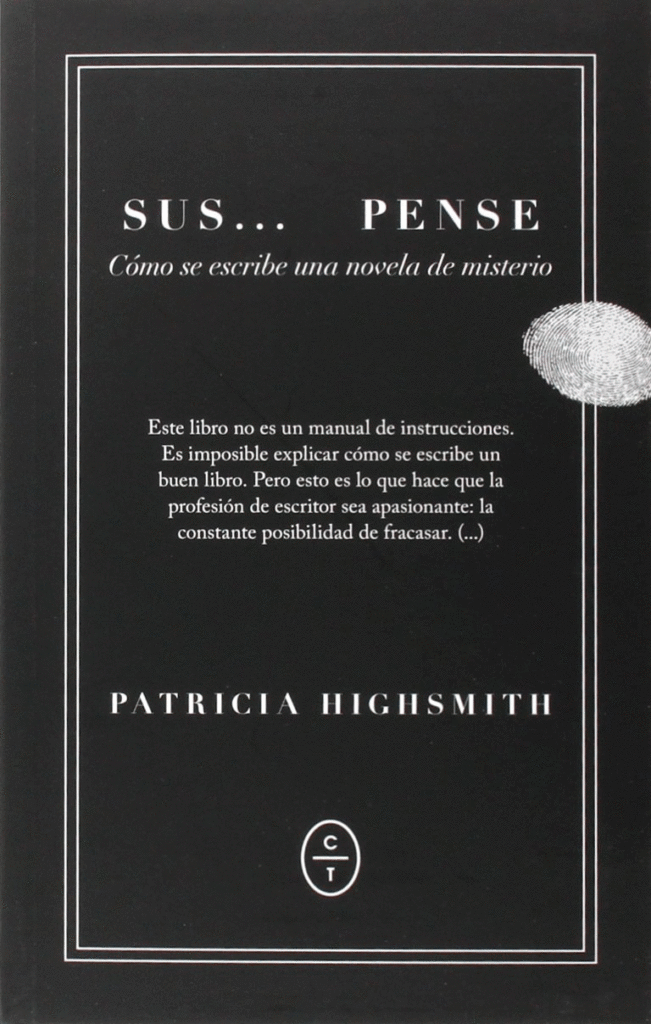 Portada del libro "Suspense", de patricia Highsmith