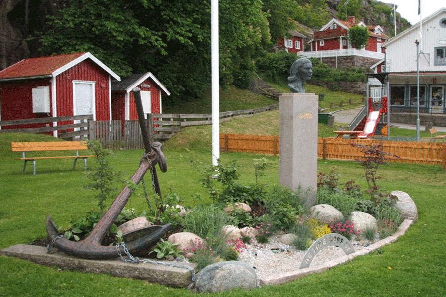 Plaza de Ingrid Bergman en Fjällbacka