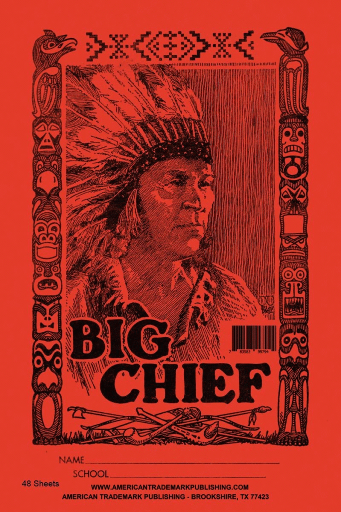 Foto de un cuaderno Big Chief (Gran Jefe)