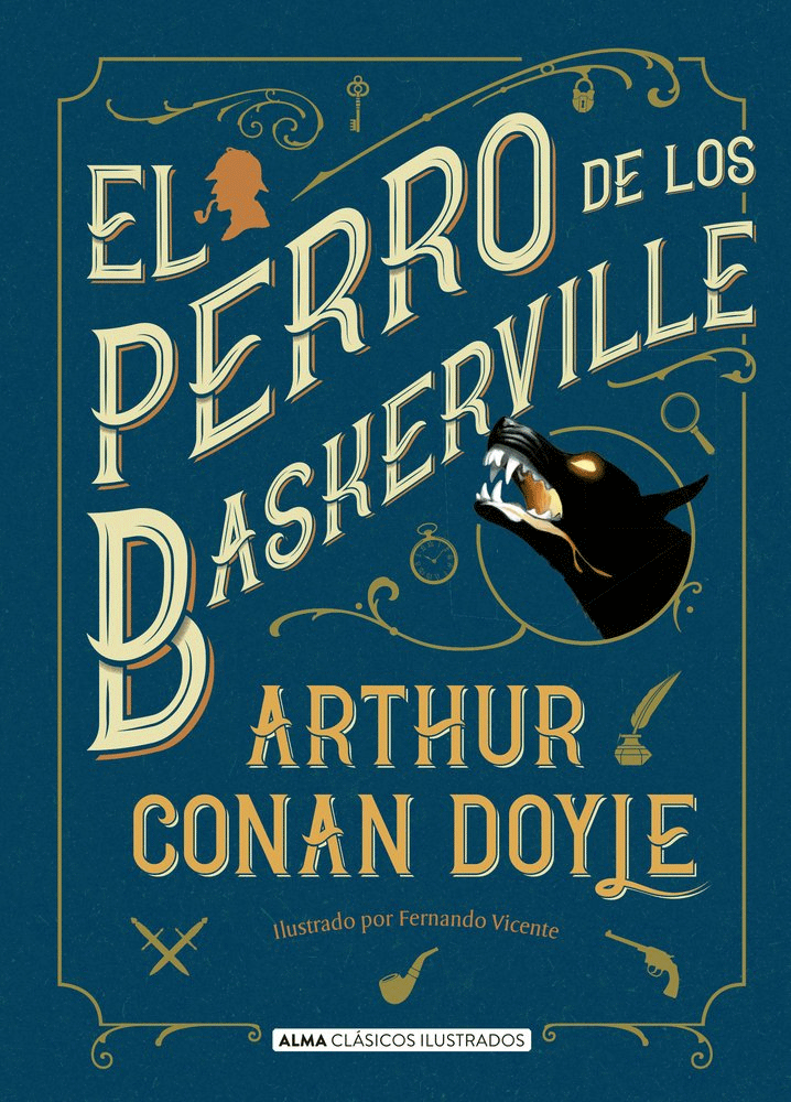 Portada de la novela El perro de los Baskerville, de Arthur Conan Doyle