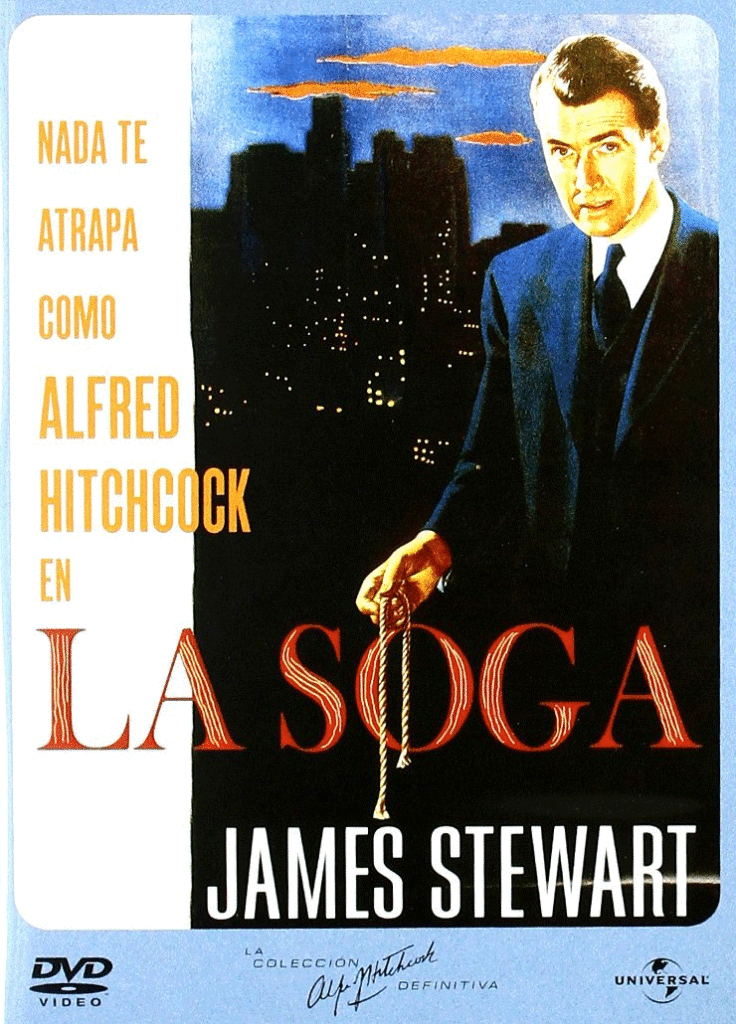 Portada de la película La soga (The rope), de Alfred Hitchcock