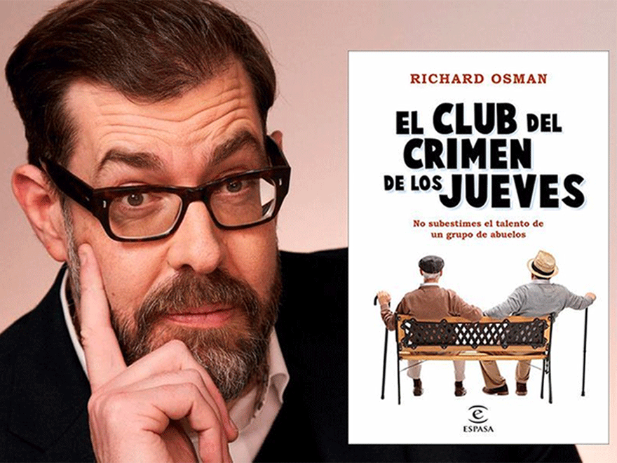 Foto de Richard Osman y su primera novela