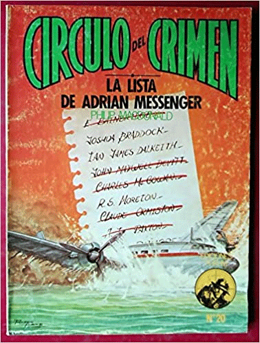 Portada de la novela La lista de Adrián Messenger