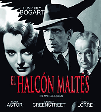 Carátula de la película de 1941 El halcón maltés, de John Huston