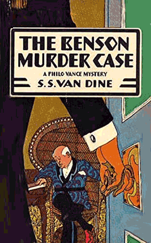 Portada de la novela The Benson Murder Case, de SS Van Dine