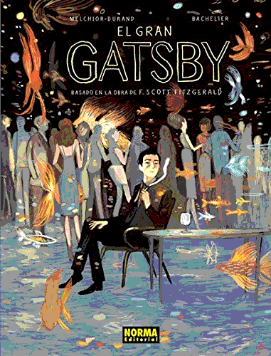 Portada del cómic El gran Gatsby, basado en la novela de F. Scott Fitzgerald