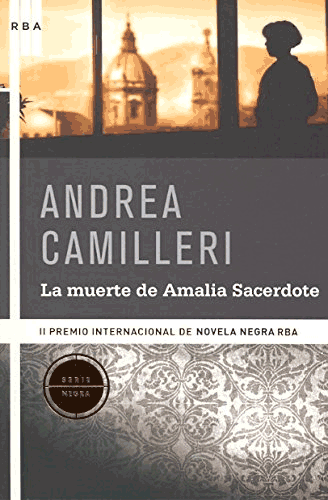 Portada de "La muerte de Amalia Sacerdote", de Andrea Camilleri