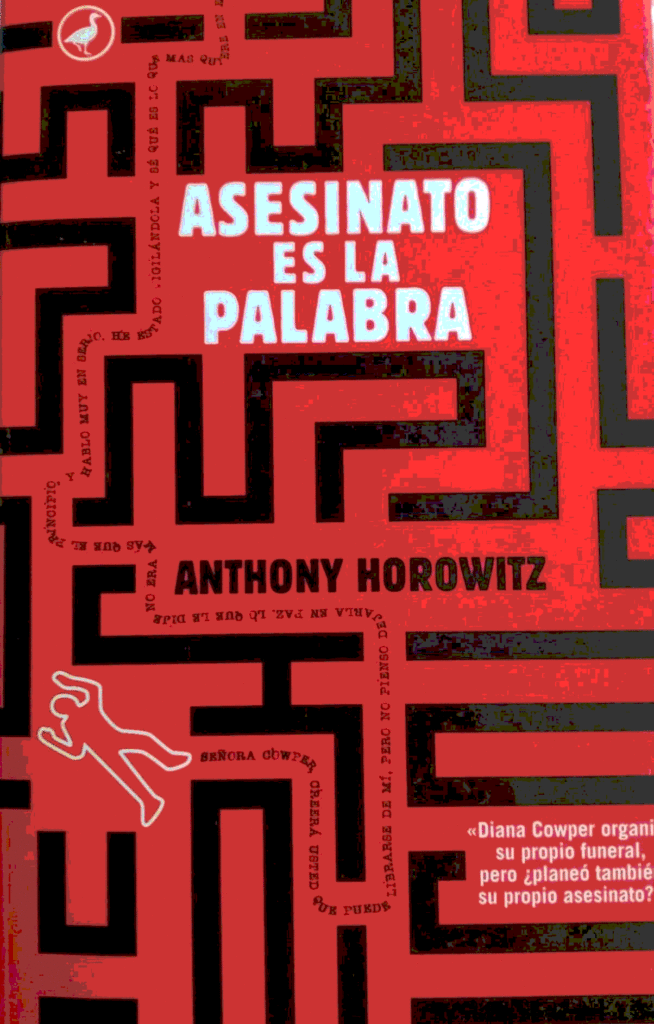 Portada de la novela Asesinato es la palabra, de Anthony Horowitz