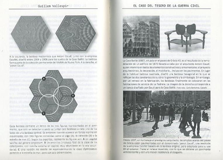 Imagen de una página del libro "Barcelona en clave"