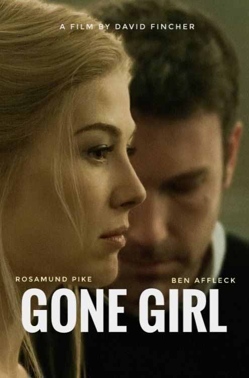 Carátula de la película Gone Girl, dirigida por David Fincher