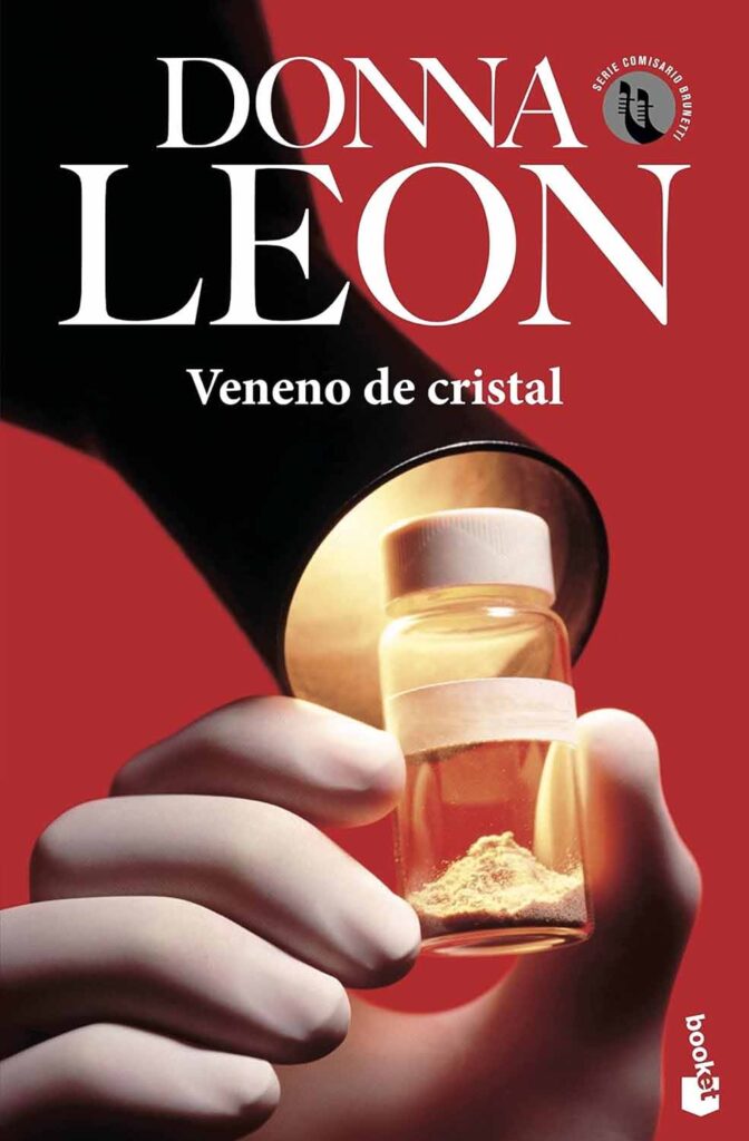 Portada de la novela Veneno de cristal de Donna Leon