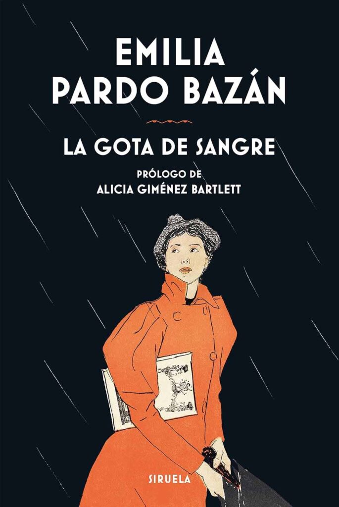 Portada de la novela La gota de sangre de Emilia Pardo Bazán