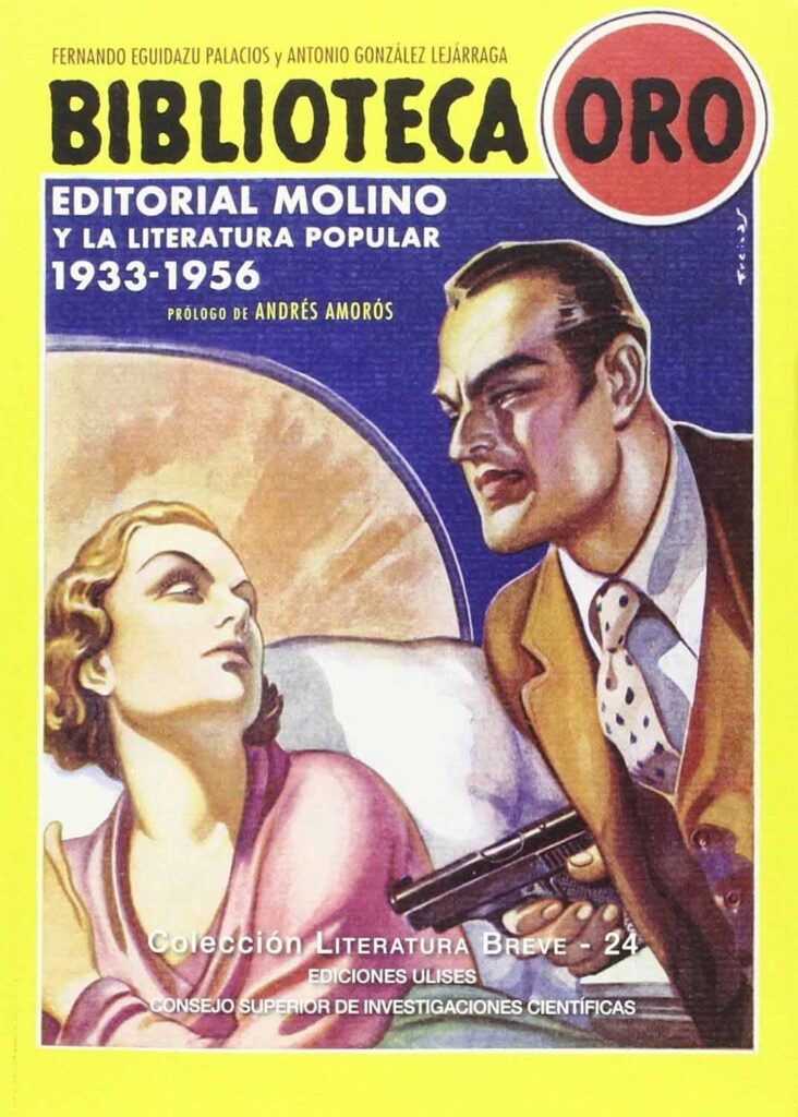 Portada de una revista de la Biblioteca Oro de Editorial Molino