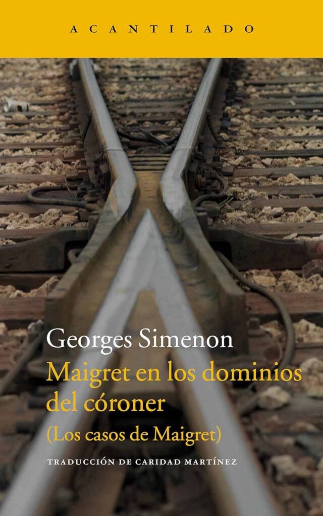 Portada de la novela Maigret en los dominos del córoner, de Georges Simenon