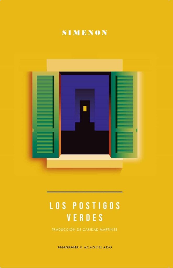 Portada de la novela Los postigos verdes, de Georges Simenon