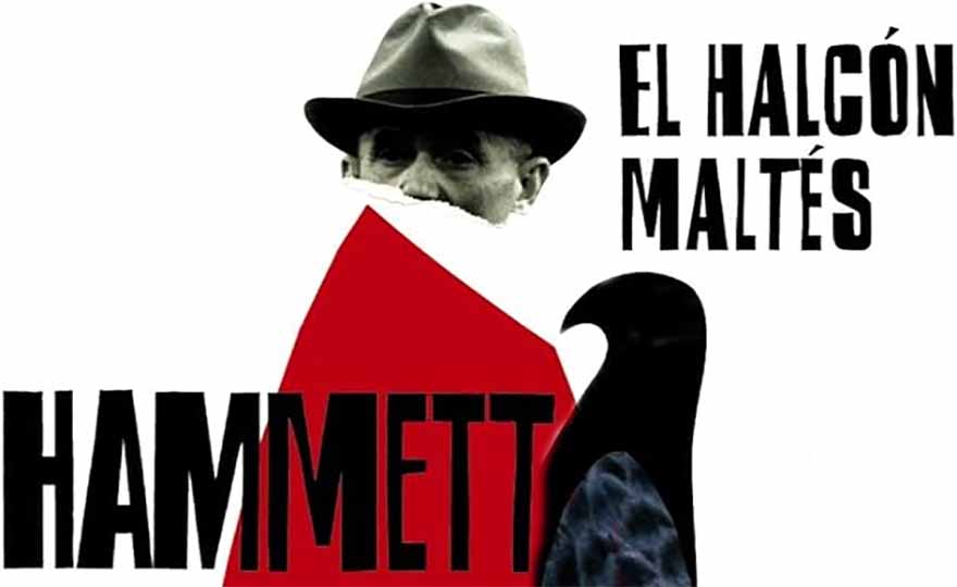 Portada de la novela El halcón maltés, de Dashiell Hammet