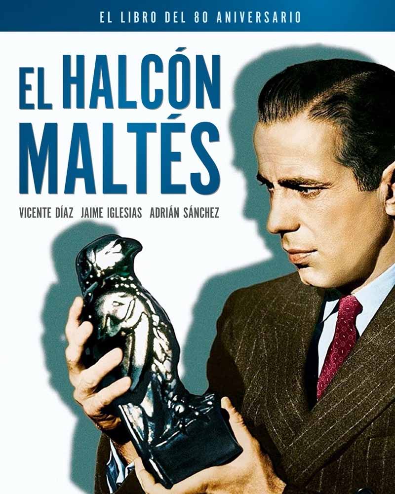 Portada del libro conmemorativo del 80 aniversario de la película El halcón maltés